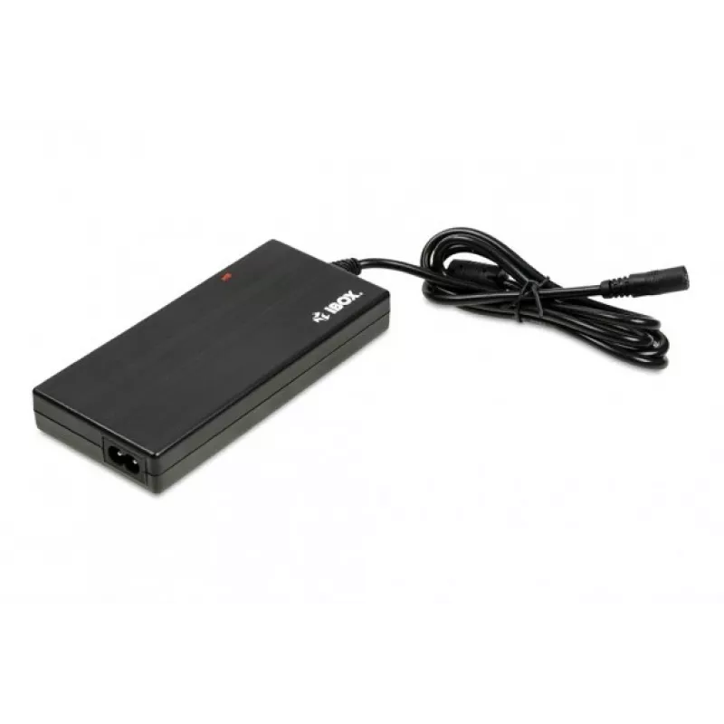 Power adapter/inverter IBOX IUZ90WA 90 W, input 100–240 V, output 4.5 A, adjustable voltage, indoor, black