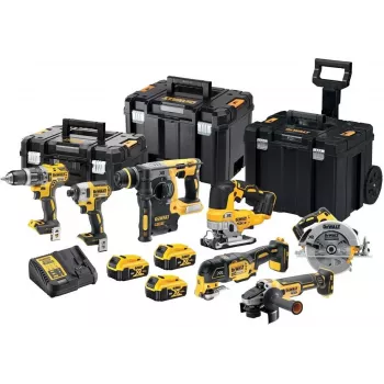 Cordless power tool set DeWalt DCK755P3T — 14-piece kit with Lithium‑Ion batteries