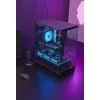 TACENS Mars Gaming MCPRISMA Midi Tower PC case, Black, tempered glass, supports ATX/Micro-ATX/Mini-ITX, 2x3.5 inch + 2x2.5 inch bays