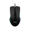 Wired heated gaming mouse ActiveJet AMY-W390 — ambidextrous, optical 2000 DPI, USB Type-A, 4 buttons, black
