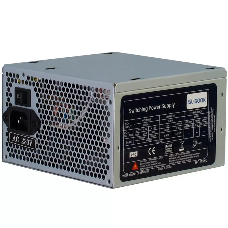 Power Supply INTER-TECH SL-500K 500W with 120mm Fan