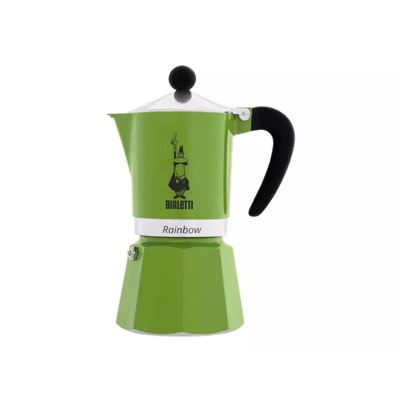 Bialetti Rainbow Moka pot Black, Green