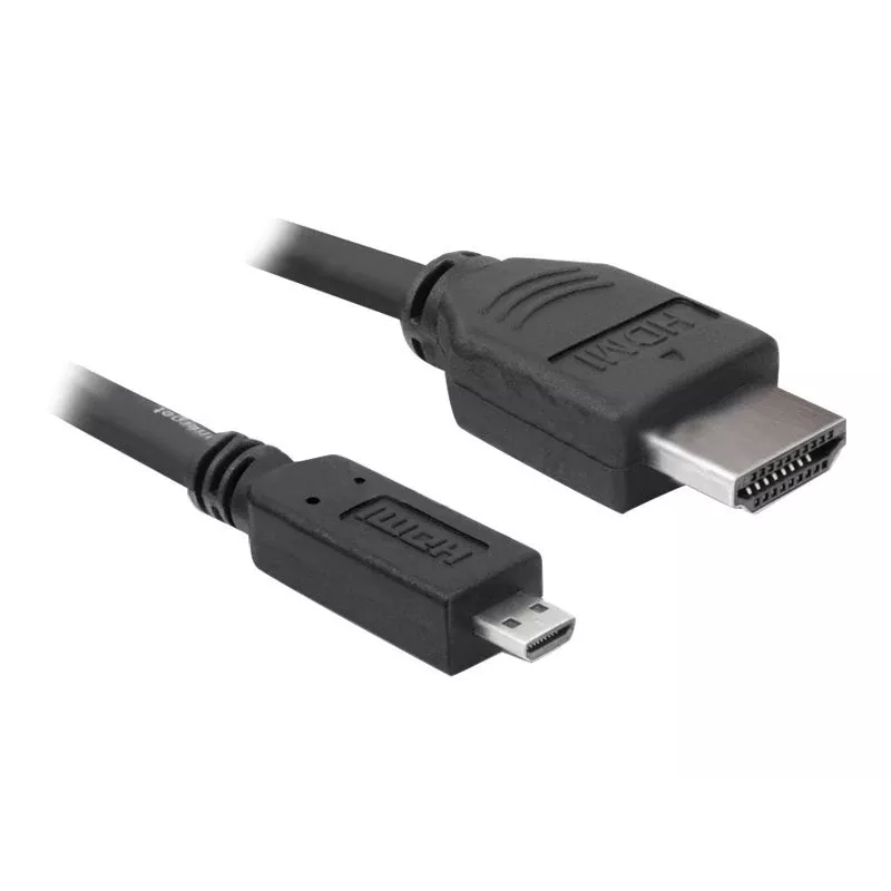 DeLOCK - Video- / Audio Cable - HDMI - 32 AWG - HDMI, 19-pin (M) - 19-pin Micro-HDMI (M) - 3 m (82663)