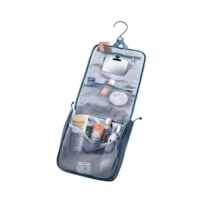 Toiletry bag Deuter Wash Center II — compact travel wash kit, ink/atlantic color
