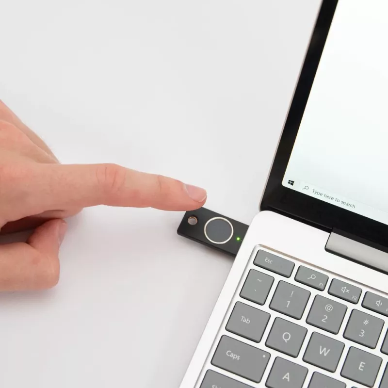 YubiKey C Bio FIDO Edition Yubico Black Passwordless Authentication