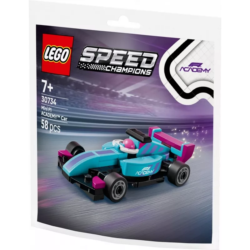 30734 Speed Champions F1 ACADEMY Mini-Auto, Construction Toy Polybag