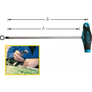 Hazet 828-2.5 Internal Hex-Screwdriver 2.5 mm 100 mm (828-2.5)
