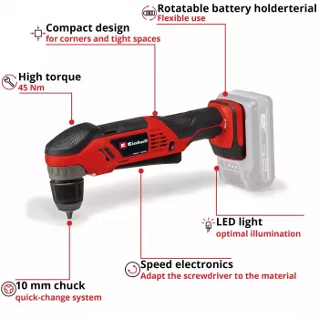 Einhell TE-AD 18 Li 1100 RPM 1.22 kg Black, Red