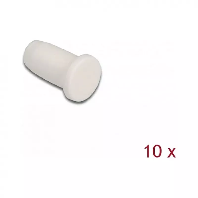 Fiber optic dust cap DeLOCK 86846 10 pieces white