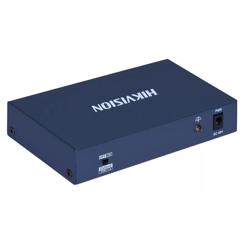 Hikvision DS-3E0106HP-E Network Links Unmanaged Fast Ethernet (10/100) PoE Support Blue