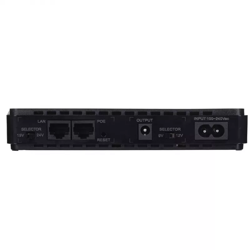 Power adapter/inverter MPL Power RouterUPS-30-PoE 30 W Indoor, 100–240V, black, 160×105×28 mm