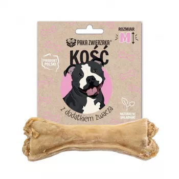 Dog treat bone PAKA ZWIERZAKA M 12 cm, 55 g — tripe additive, grain-free, hypoallergenic