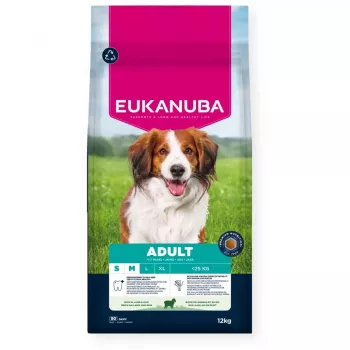 Dry dog food EUKANUBA Small/Medium Breed Adult Lamb & Rice 12 kg, 25% protein, 15% fat