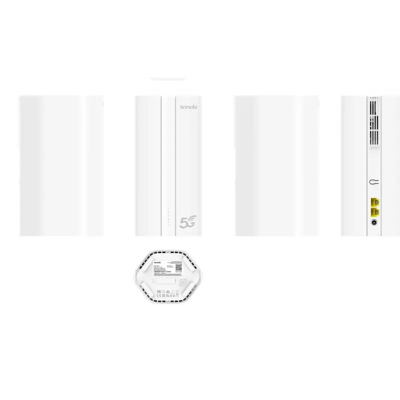Tenda 5G01 wireless router Gigabit Ethernet Dual-band (2.4 GHz / 5 GHz) 5G White
