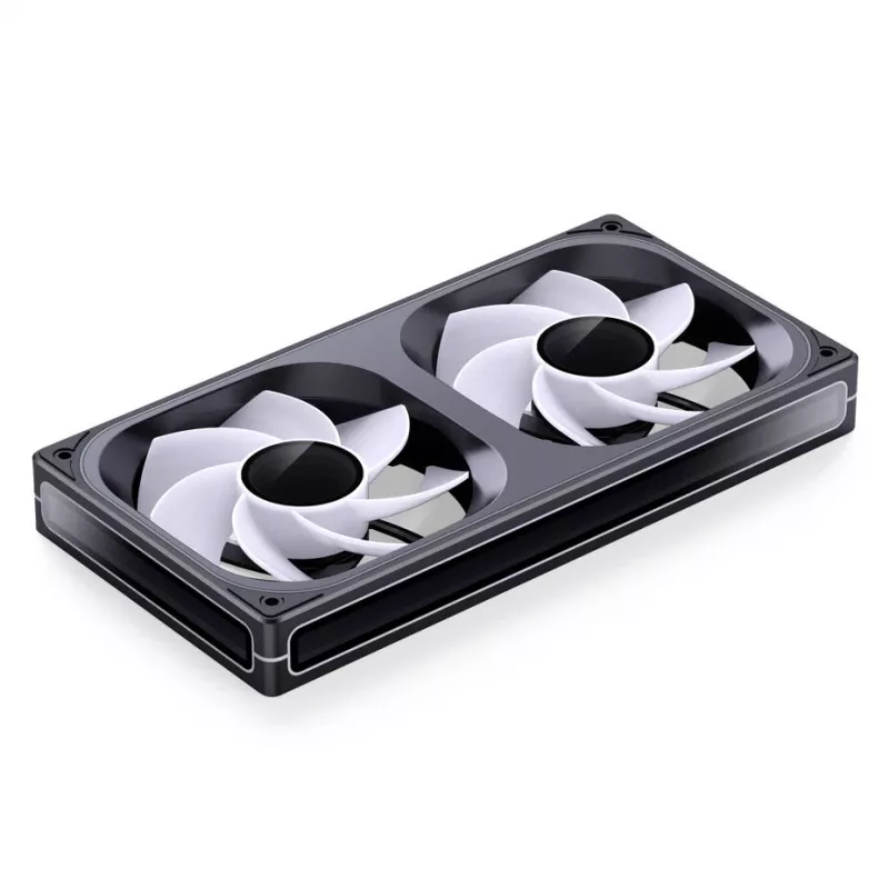 Jonsbo ZB-240BR 120mm Reverse Blade ARGB PWM 2-Pack Case Fans - Black