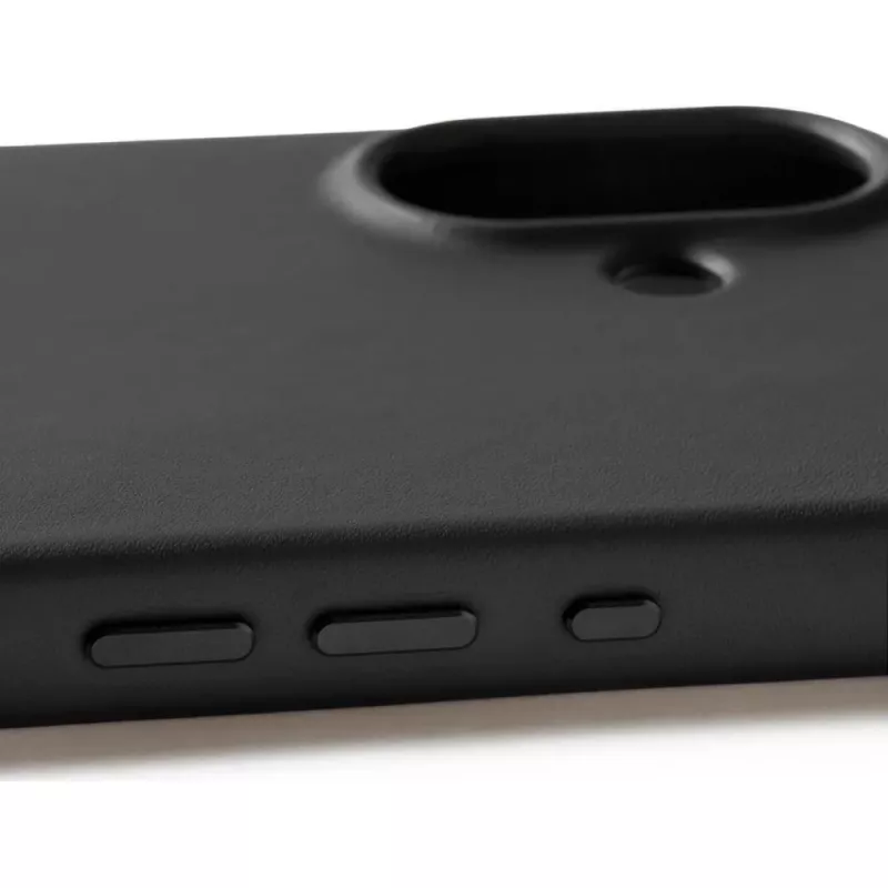 Mujjo Full Leather Case MagSafe Case for iPhone 17 Black