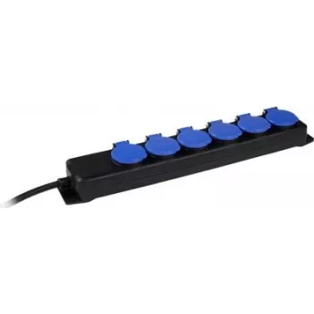 Power strip AS Schwabe 38616 — 6-socket extension lead without switch, mains connection