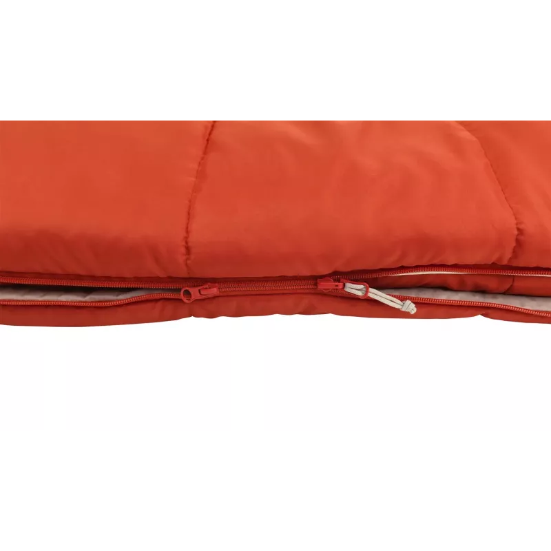 Sleeping bag Outwell Contour Lux adult rectangular, polyester, 2200×850 mm, max user height 190 cm, red