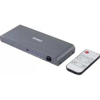 SpeaKa Professional SP-HSW-250 5 Port HDMI-Switch Ultra HD-capable 3840 x 2160 Pixel (SP-9097444)