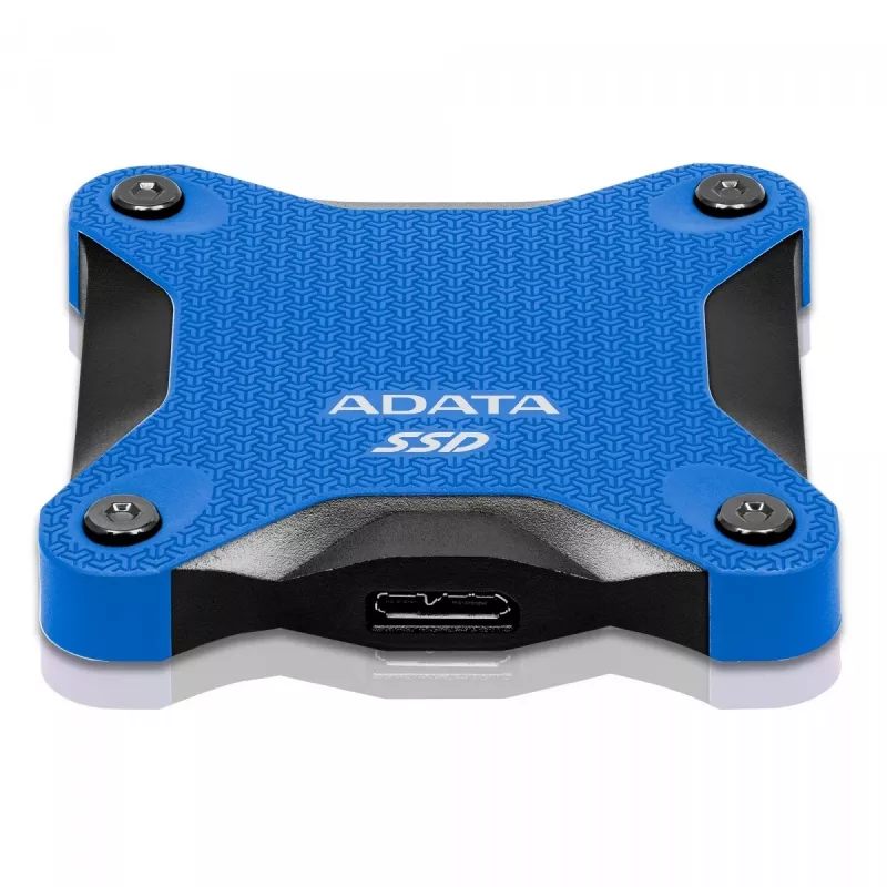 External SSD ADATA SD620 512 GB, USB 3.2 Gen 2 Micro-USB B, blue, silicone housing, shock resistant