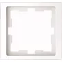Wall plate / switch cover Merten MEG4010-6535, white, thermoplastic, screwless, single piece