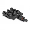 Solar panel connector DeLOCK DL4 1 x female to 3 x male black