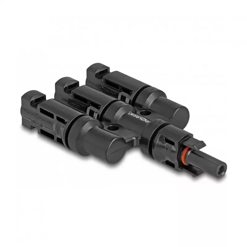 Solar panel connector DeLOCK DL4 1 x female to 3 x male black