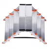 Krause Dopplo double-sided step ladder silver