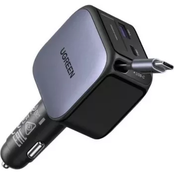 Car charger UGREEN Fast Car Charger 2-Port 60W (55212B) — 2-port 60W vehicle USB charger
