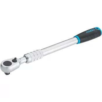 HiPer Fine-Tooth Reversible Ratchet 916HPLG, 1/2 (black/Blue, extendable, Operating Angle 4°, Ball Lock)