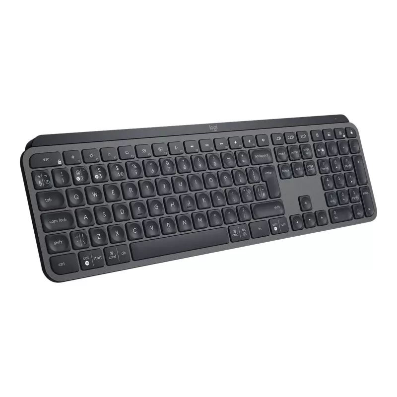 Logitech MX Keys for Business - Keyboard - backlit - Wireless - Bluetooth, 2,4 GHz - QWERTY - GB - Graphite (920-010250)