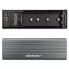 Qoltec Enclosure for SSD M.2 drive,SATA,NGFF,USB C