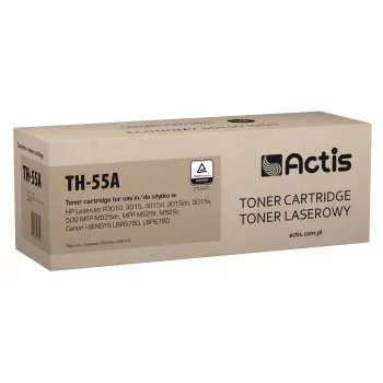 Toner cartridge ACTIS TH-55A compatible with HP 55A CE255A / Canon CRG-724, black, 6000 pages, single pack