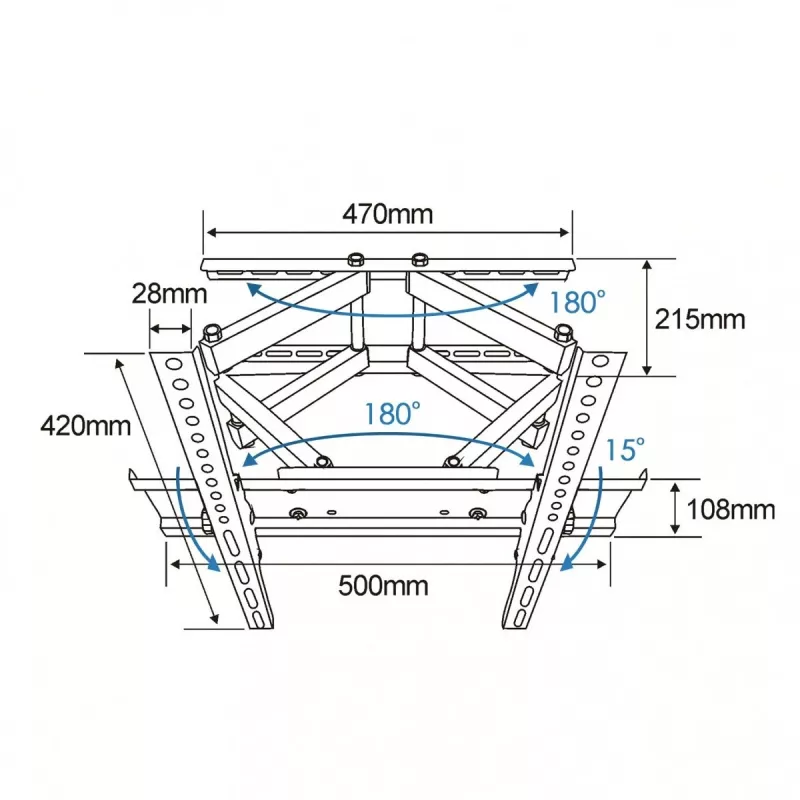TB TV-Wall Mount TB-43P 26-55 55 Kg VESA 400x400 (TB-43P)