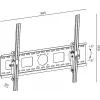 TV mount TB TB-851 for TVs up to 100 inches, max load 90 kg, VESA 800x600