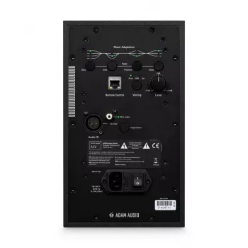 Studio monitors ADAM AUDIO A4V Black, 2-way, 90W RMS, 4 inch woofer, LED display, rack-mountable