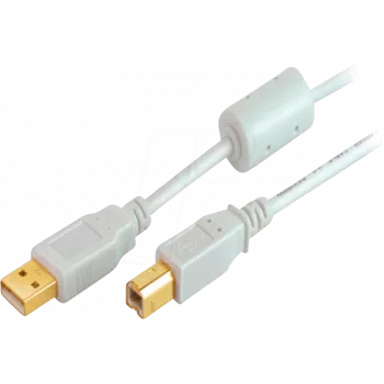 USB Cable USB 2.0 ShiverPeaks BS77022 1.8m Grey