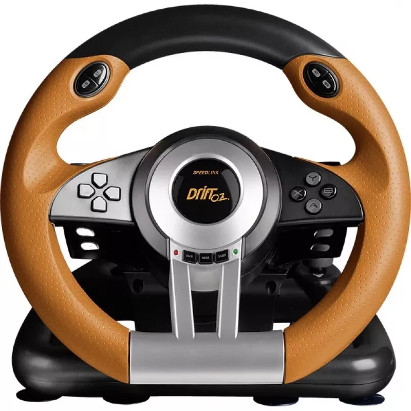 Steering Wheel + Pedals Speedlink DRIFT O.Z. Black Grey Orange