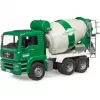 MAN TGA Concrete mixer white and green BRUDER