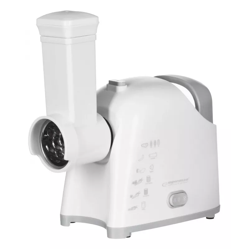 Meat grinder ESPERANZA EKM033, 2200 W, white, stainless steel blade, reverse, sausage horn, kebbe maker