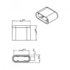Socket safety cover DeLOCK 64008 USB Type-C Black