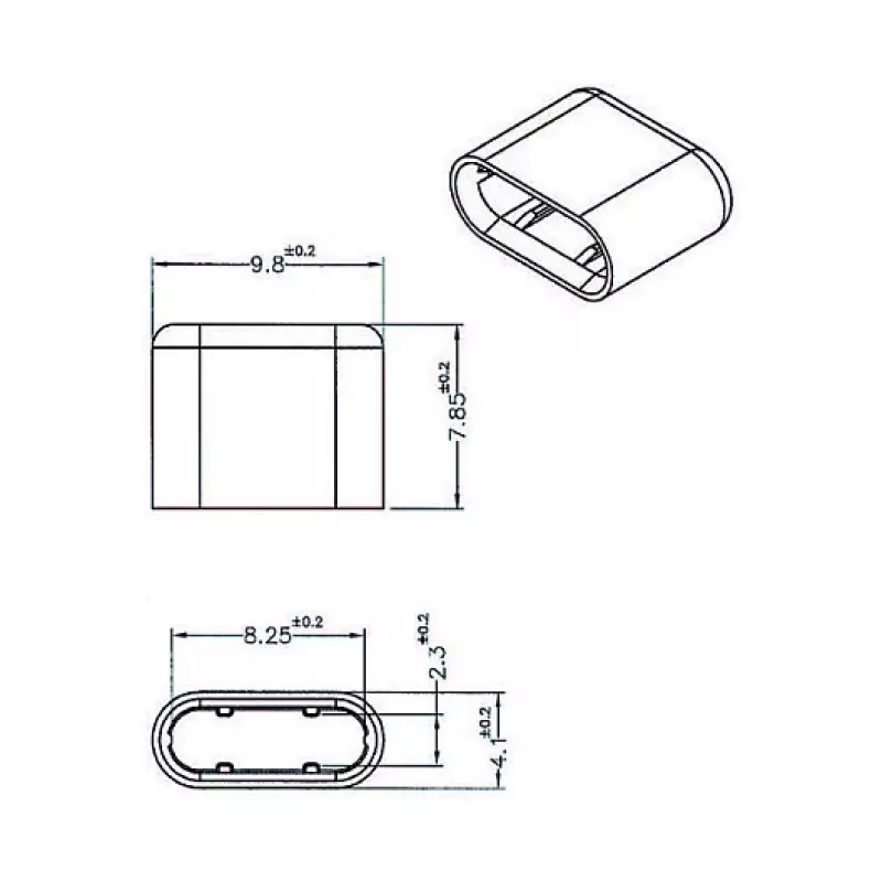 Socket safety cover DeLOCK 64008 USB Type-C Black