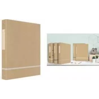ELBA Touareg Ring Binder, A4, Beige, 4-Ring, 35 mm Spine, 25 mm Ring