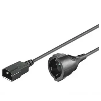 Microconnect PE130200 power cable Black 2 m C14 coupler