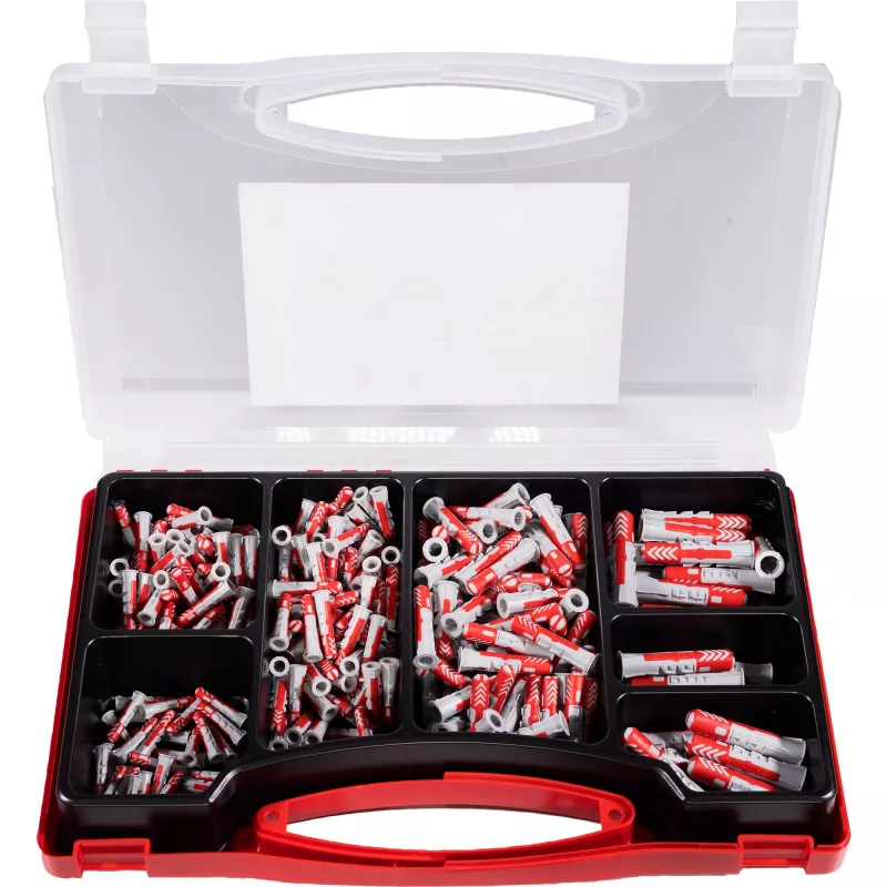 Meister-Box XL living area (Light Grey/Red, 280-piece)