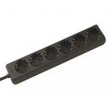 Power Extension Bachmann 381.141S 1.5m 6 AC Outlets Black