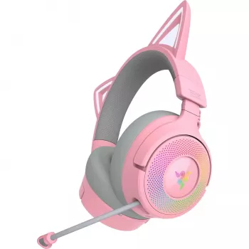 Razer Kraken Kitty V3 Pro - Quartz Headset Wired & Wireless headband Gaming USB Type-A Bluetooth Rose