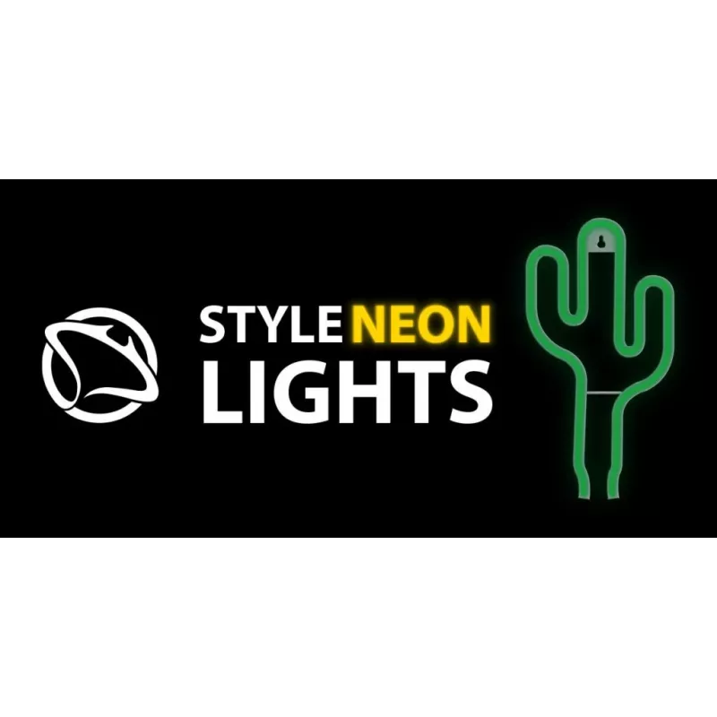 Neon lights MANTA SNL74GN cactus green — decorative neon sign, model SNL74GN