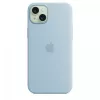 Silicone Case Apple iPhone 15 Plus Light Blue MagSafe