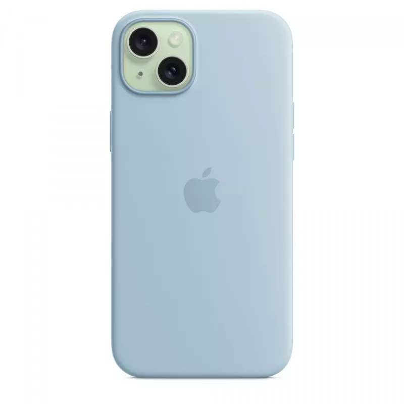 Silicone Case Apple iPhone 15 Plus Light Blue MagSafe